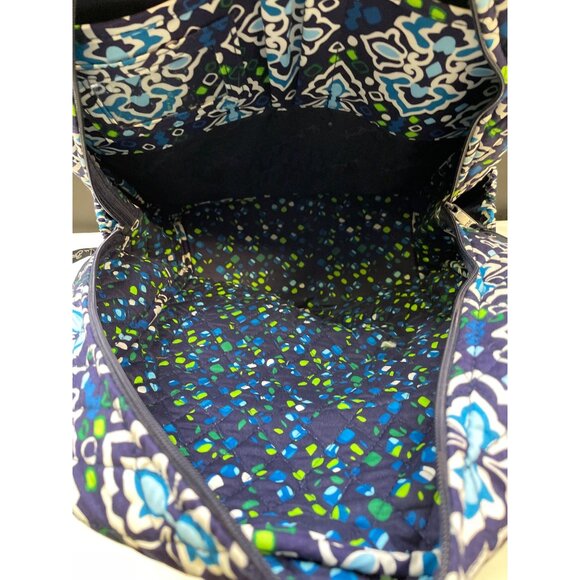 Vera Bradley Ink Blue Women\'s Floral Campus Backpack SKU 6098 main image 9
